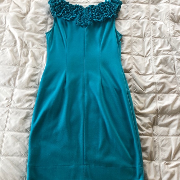 💞Robin’s Egg Blue Sleeveless Ruffle Dress💞 - Picture 4 of 7